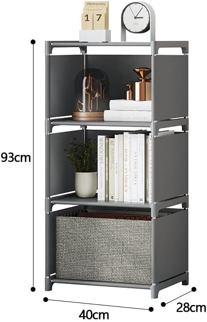 Storage Shelves, Organizer Shelf for Bedroom Closet, Small Bookshelf, Bookcase Unit for Small Spaces, Storage Organizer