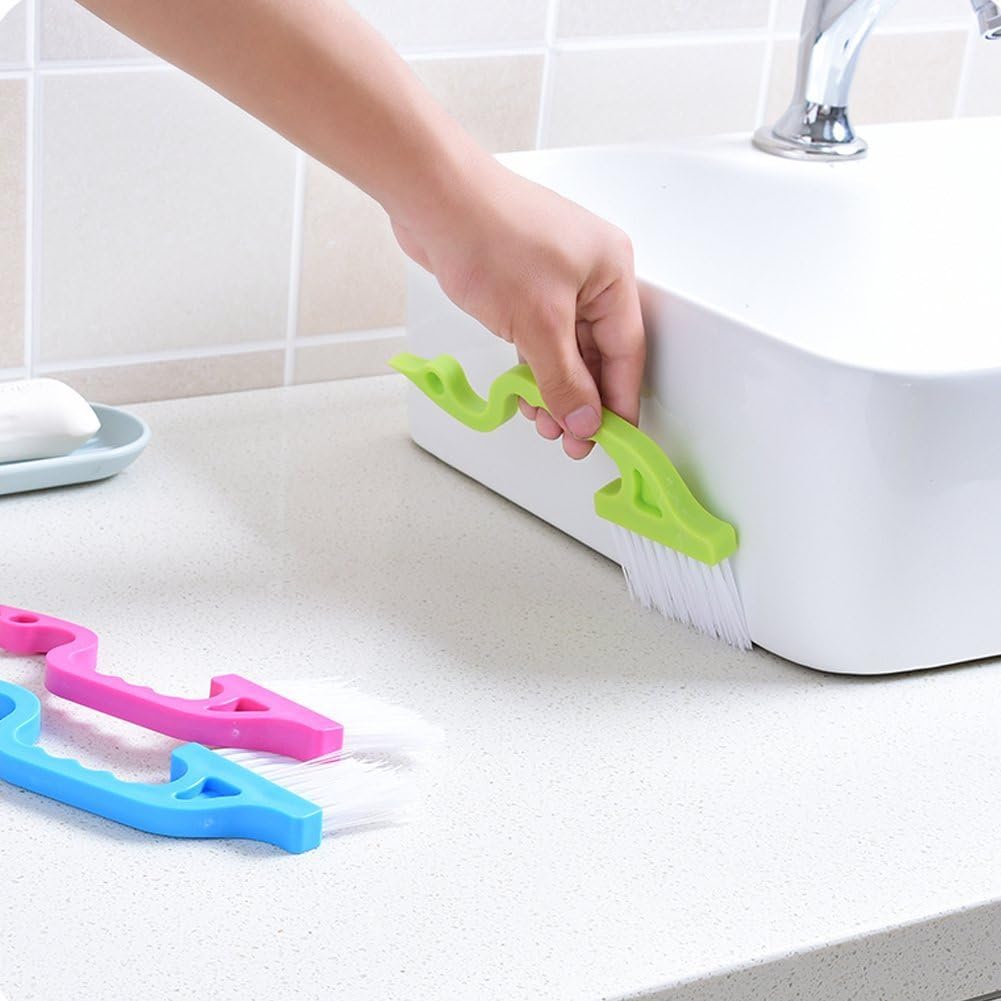 Hand-held Groove Gap Cleaning Tool, Cleaning Brush, Door Window Cleaning Brush, Kitchen Cleaning Brushes -2Pcs