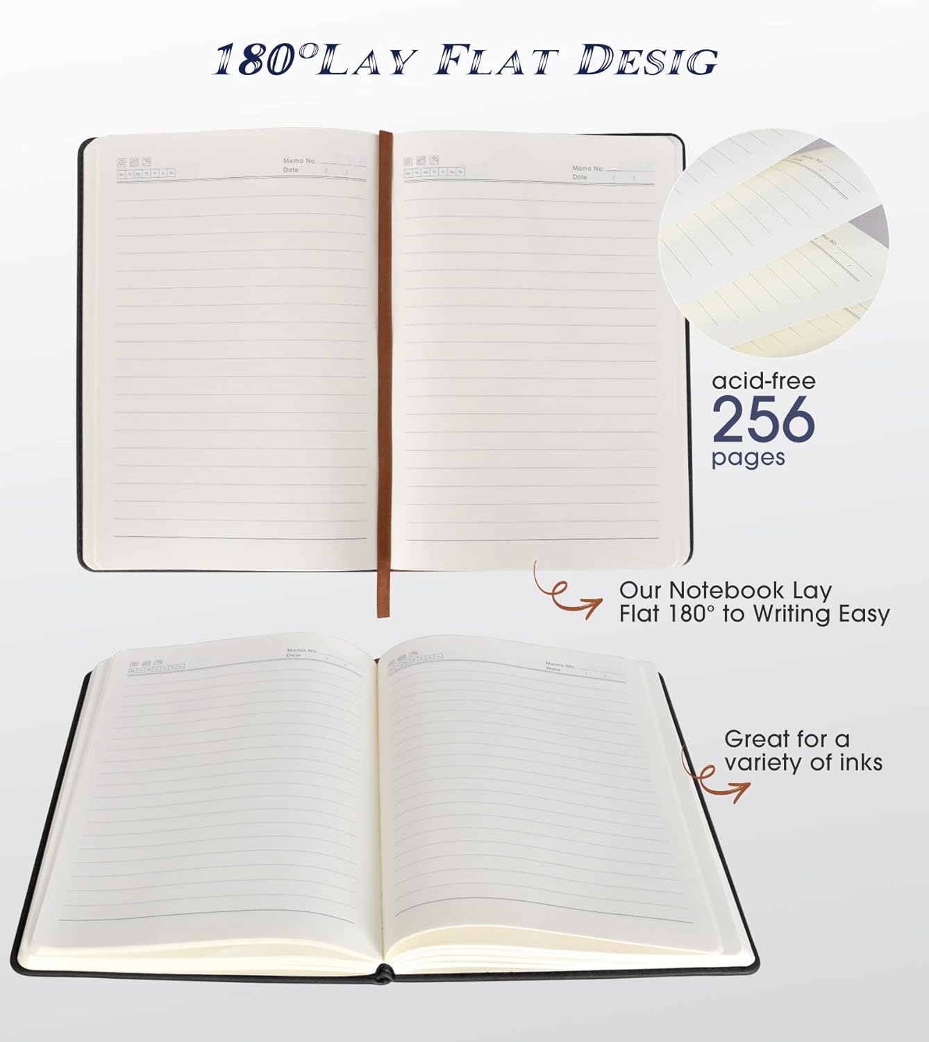 Journal Notebook for Women, Men, Journals for Writing, Travel, Business, Work & School, College - 256 Pages A5 Hardcover