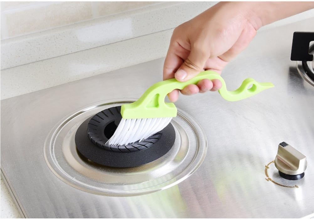 Hand-held Groove Gap Cleaning Tool, Cleaning Brush, Door Window Cleaning Brush, Kitchen Cleaning Brushes -2Pcs