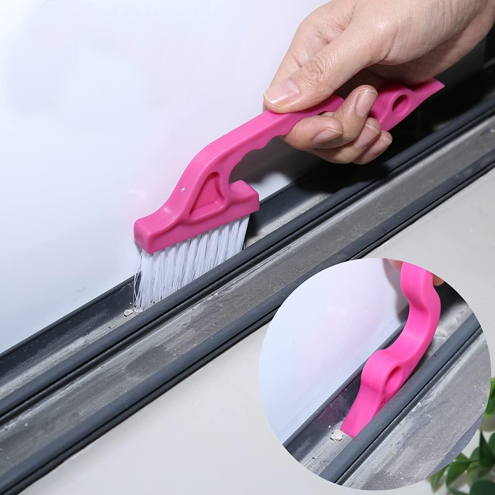 Hand-held Groove Gap Cleaning Tool, Cleaning Brush, Door Window Cleaning Brush, Kitchen Cleaning Brushes -2Pcs