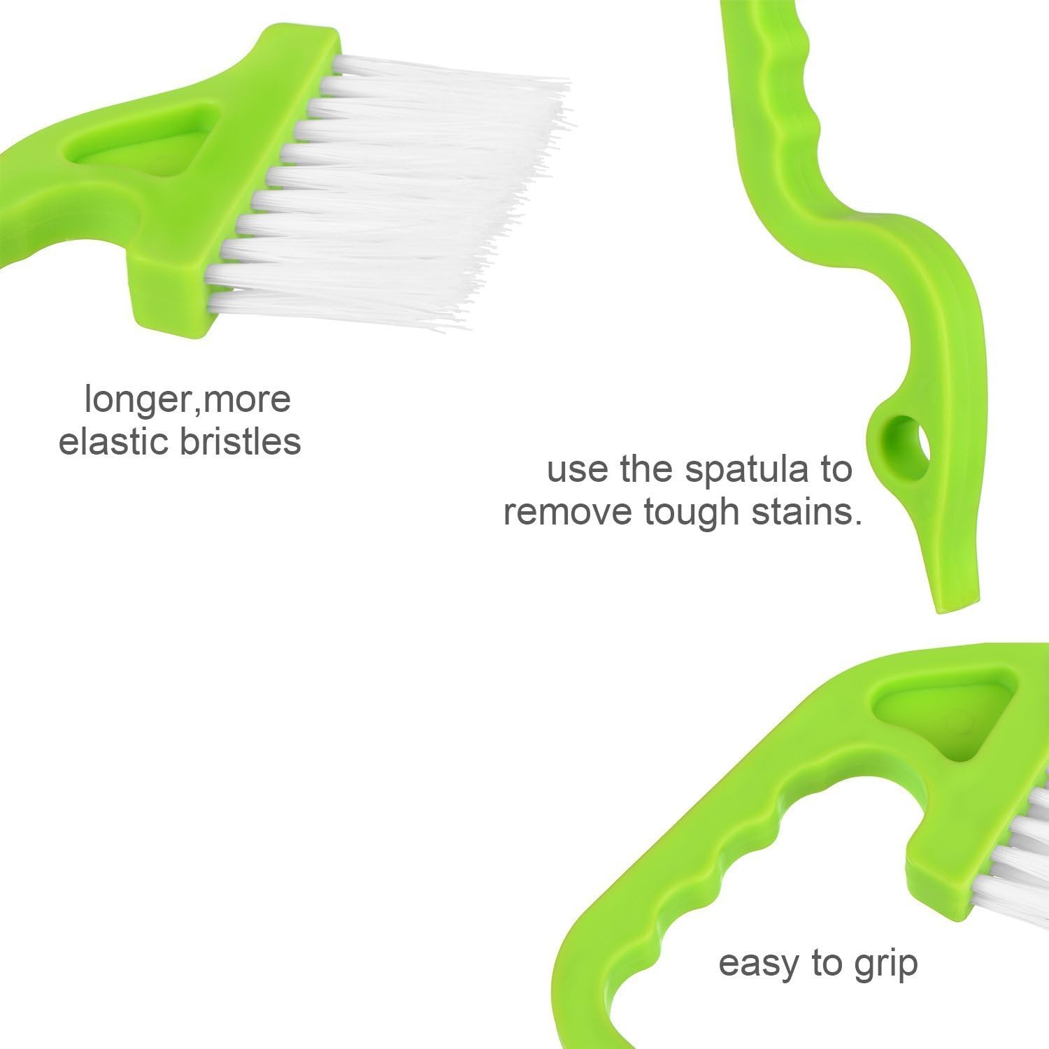 Hand-held Groove Gap Cleaning Tool, Cleaning Brush, Door Window Cleaning Brush, Kitchen Cleaning Brushes -2Pcs