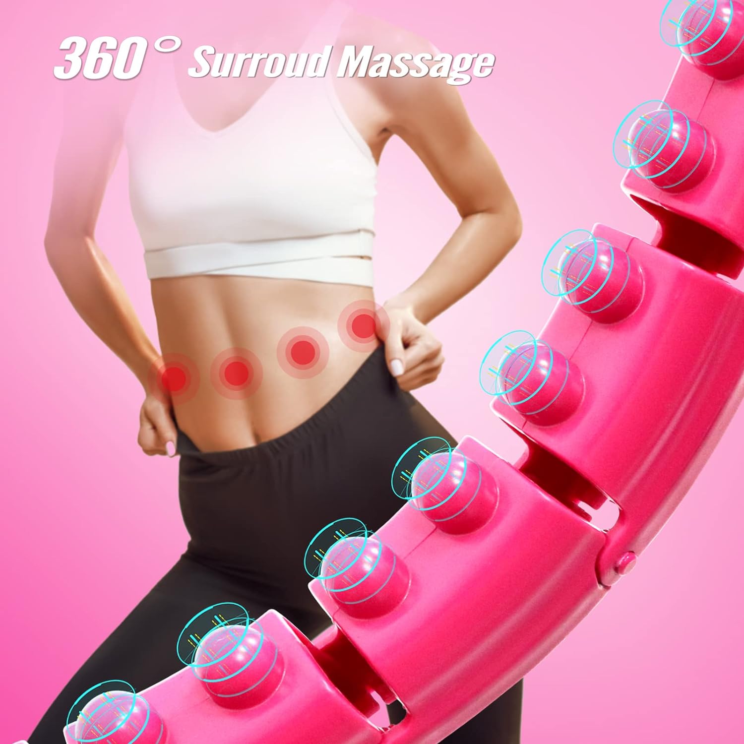 Exercise Fit Hoops, Gym Workout Hoop, Detachable Knots, Abdomen Fitness Hoops, Hoop for Weight Loss