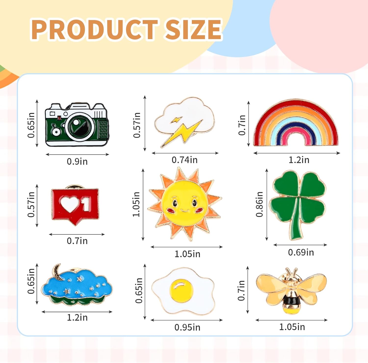 Enamel Pins, Enamel Brooches Set, Brooch Button for Backpack, Bags, Hat, Jacket -36 PCS
