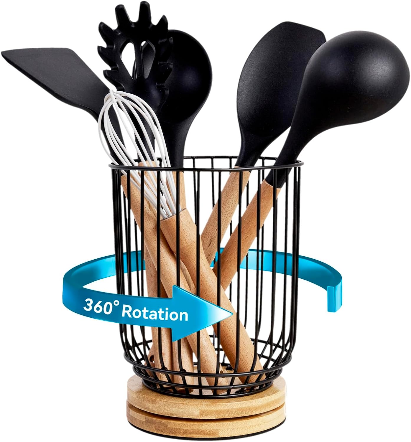 Utensil holder for Kitchen Counter, Cooking Utensil Holder, Utensil Organizer -5.2