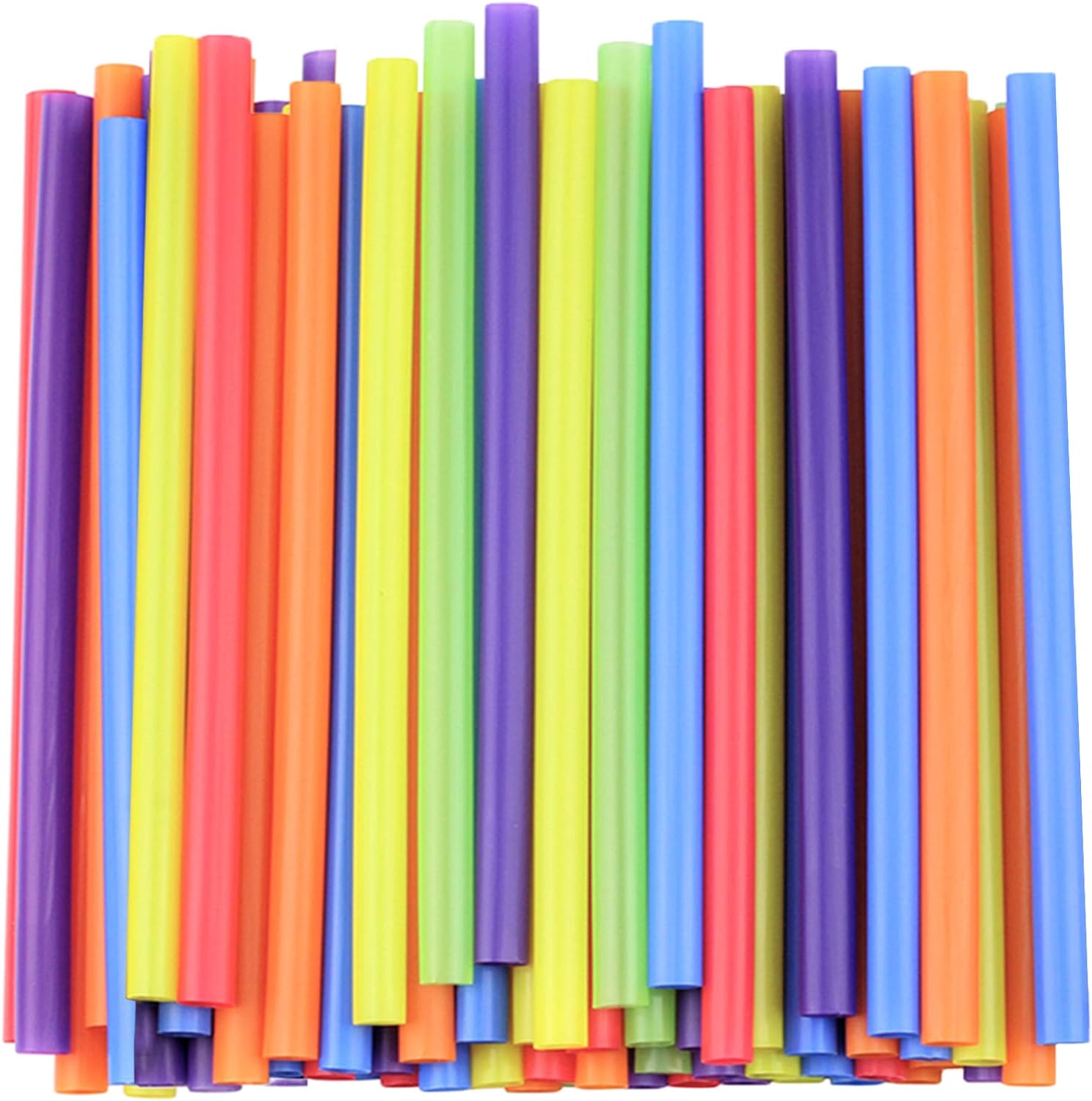 Plastic Smoothie Straws, Smoothie Straws, Disposible Straws, Straws -Pack of 100 (8.5