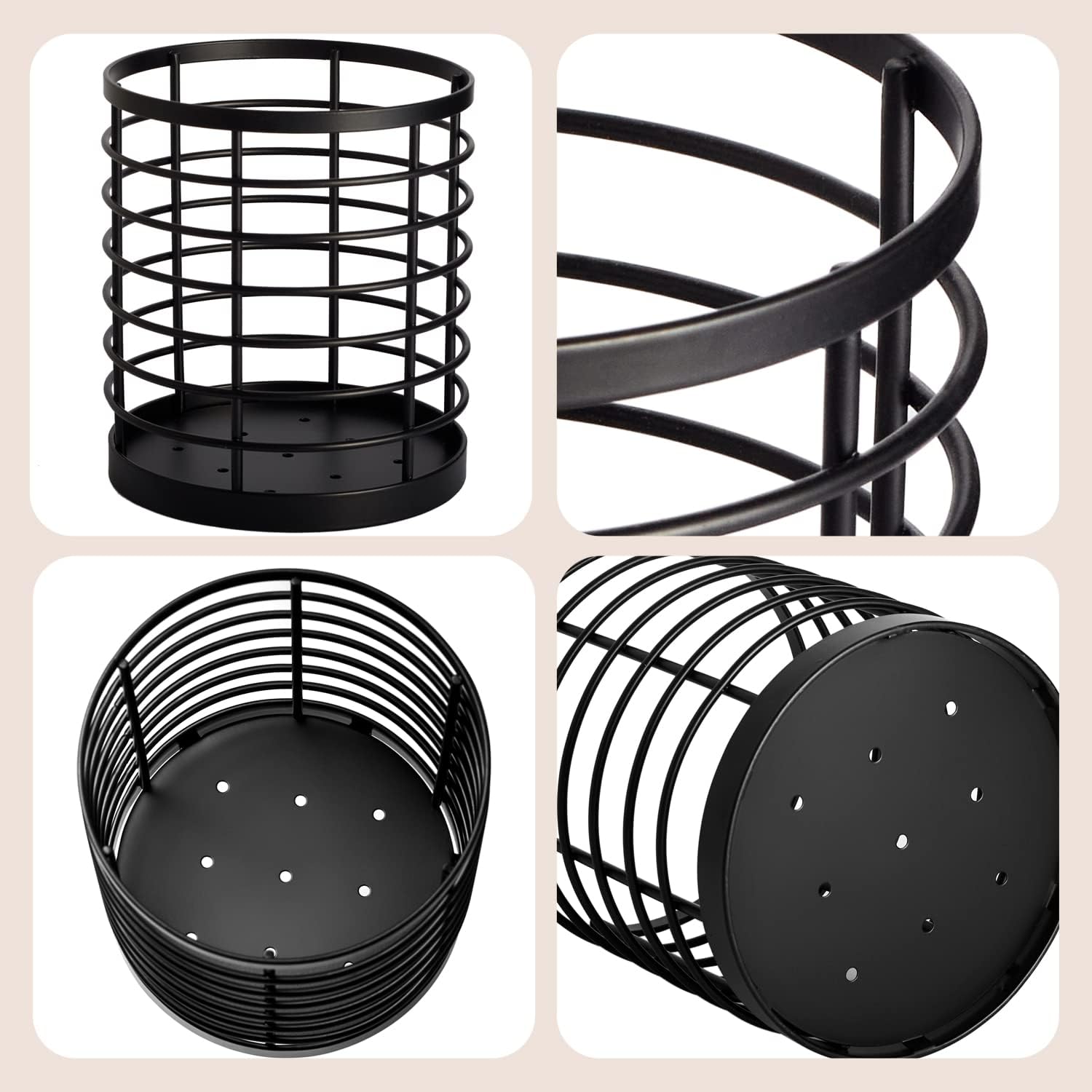 Utensil holder for Kitchen Counter, Cooking Utensil Holder, Utensil Organizer -5.2