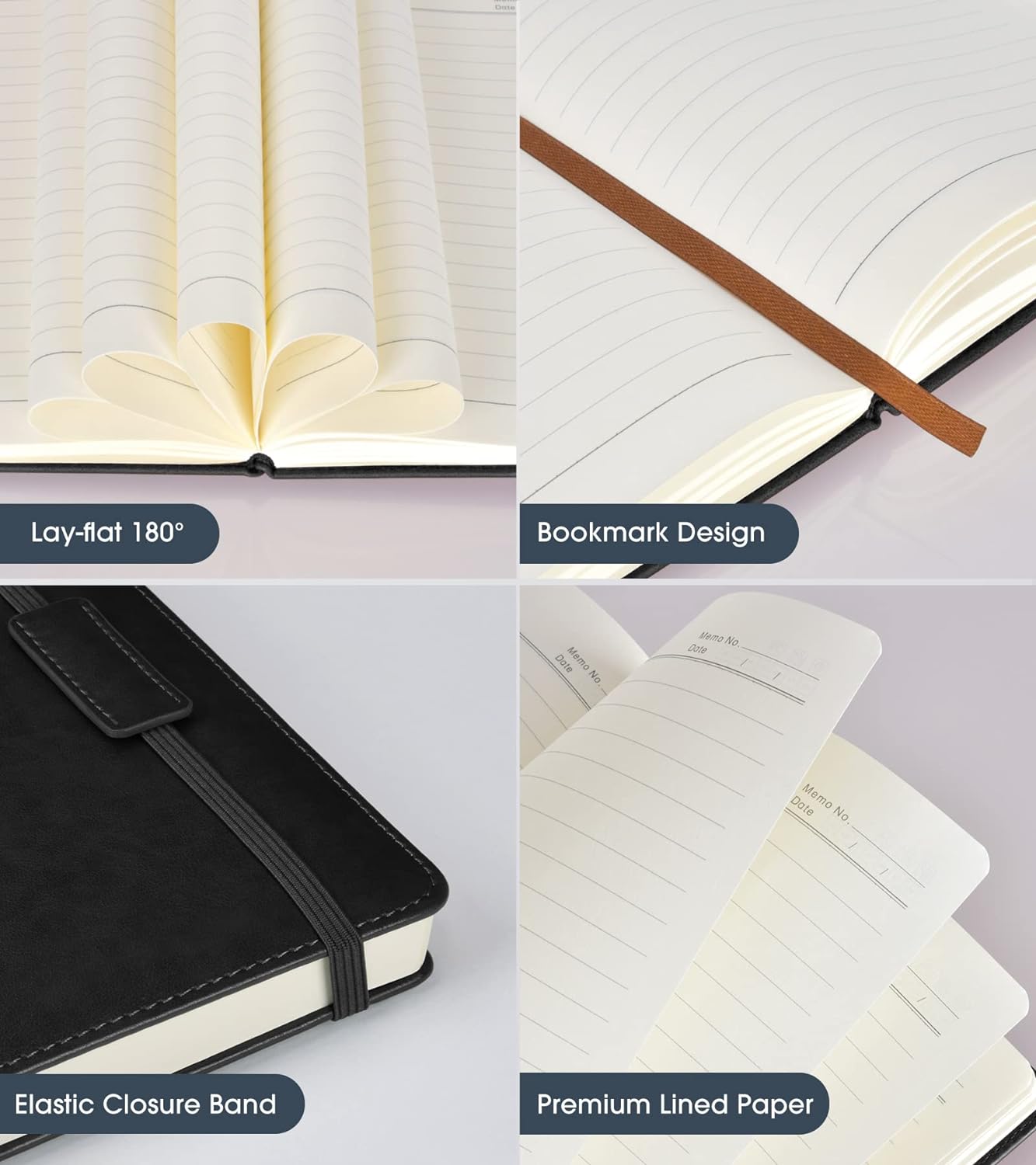 Journal Notebook for Women, Men, Journals for Writing, Travel, Business, Work & School, College - 256 Pages A5 Hardcover