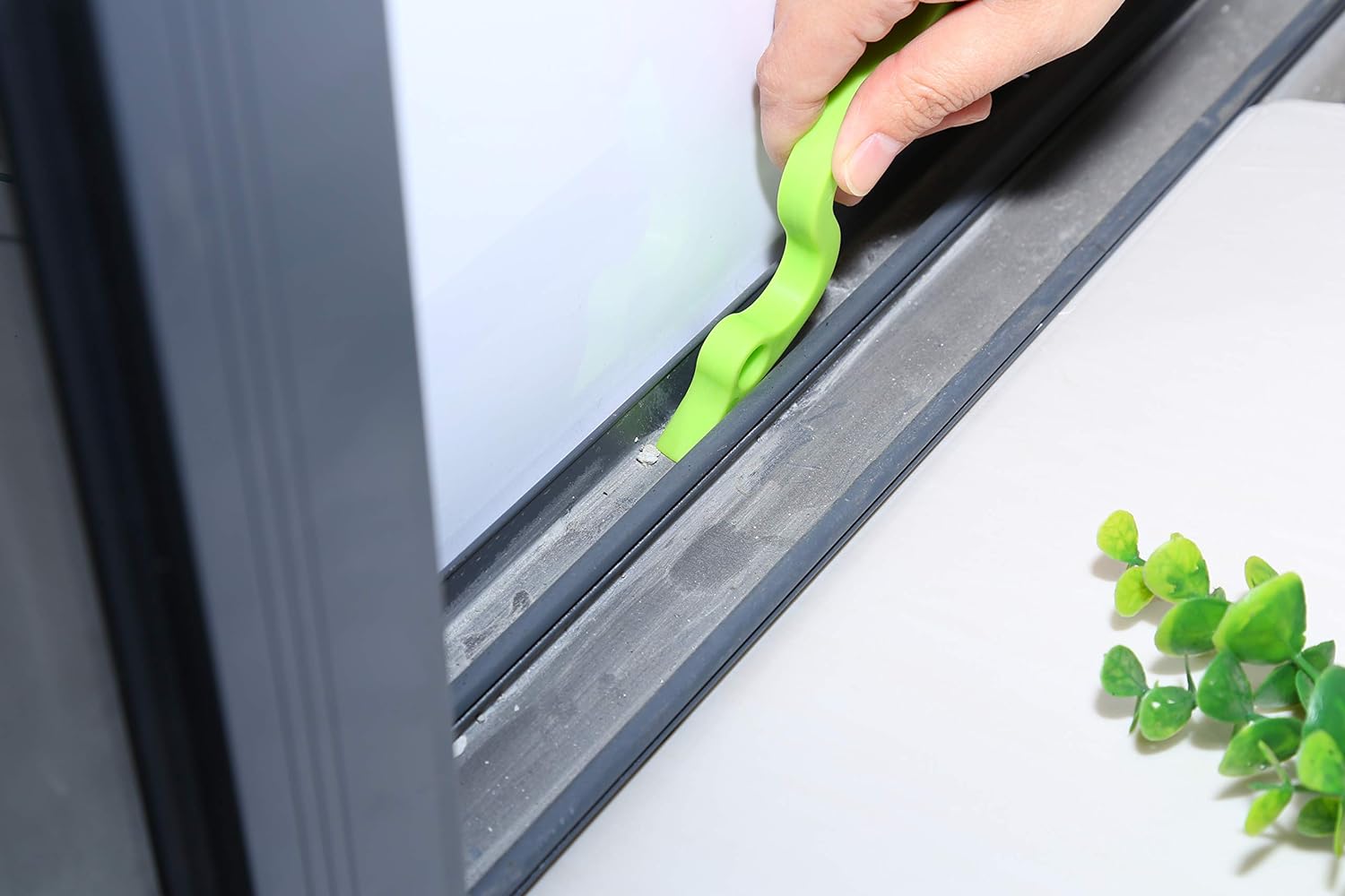 Hand-held Groove Gap Cleaning Tool, Cleaning Brush, Door Window Cleaning Brush, Kitchen Cleaning Brushes -2Pcs