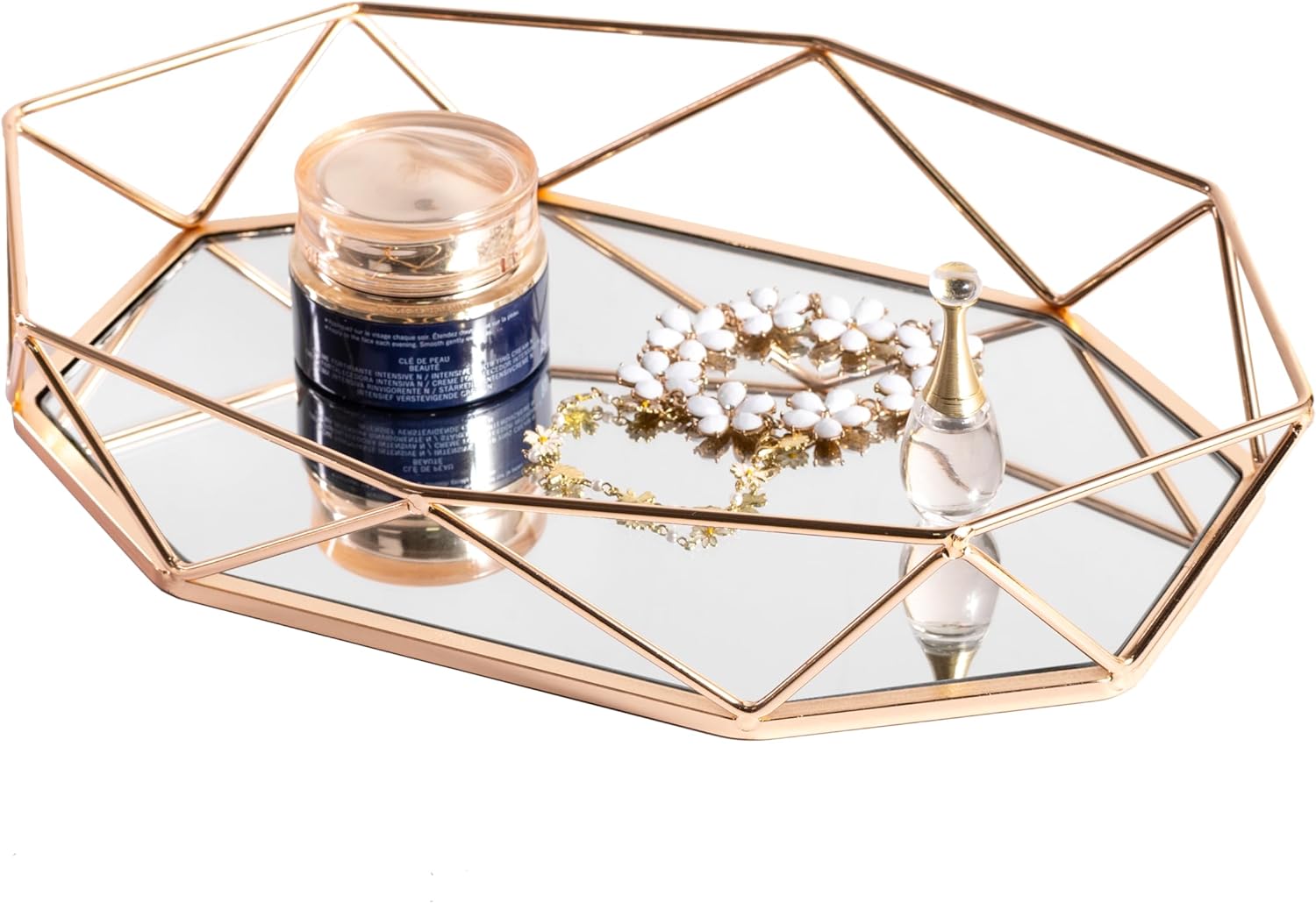 Vanity Tray, Gold Mirror Tray, Perfume Tray, Tabletop Tray, Decorative Tray