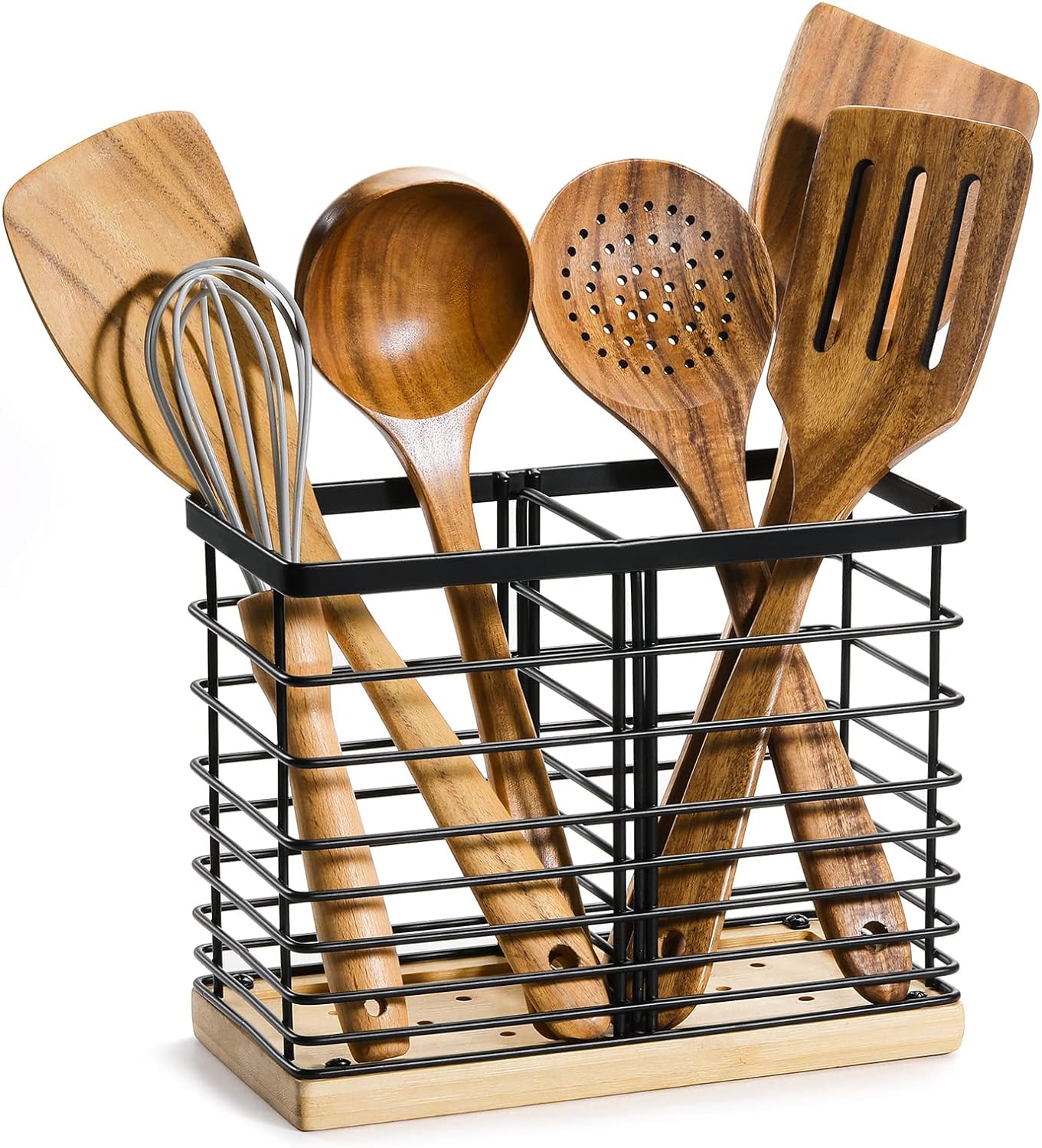 Utensil holder for Kitchen Counter, Cooking Utensil Holder, Utensil Organizer -5.2