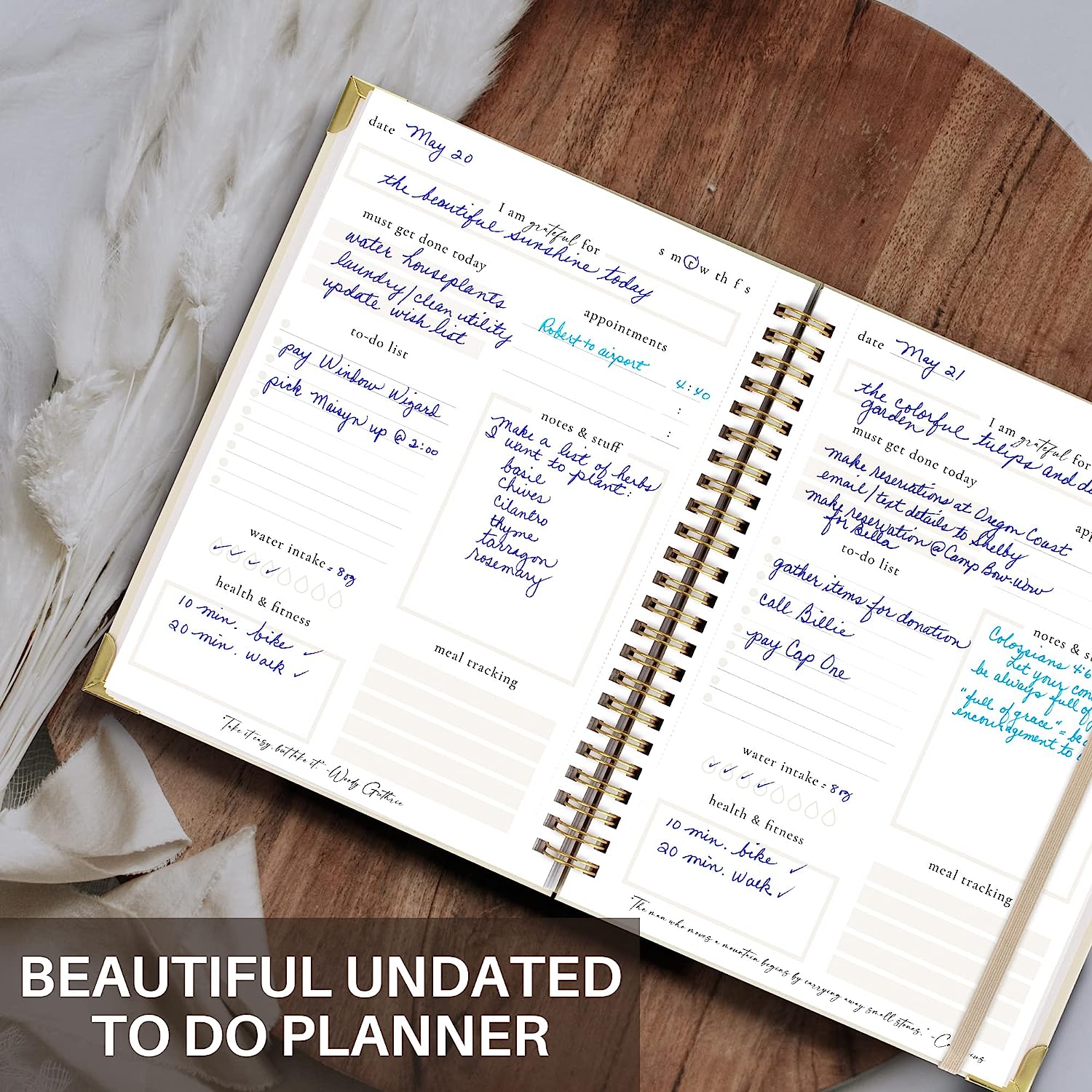 To Do List Notebook, Daily Planner, Undated Planner, Daily Task Planner