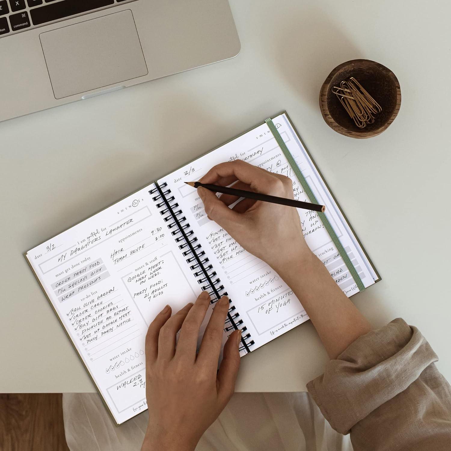 To Do List Notebook, Daily Planner, Undated Planner, Daily Task Planner