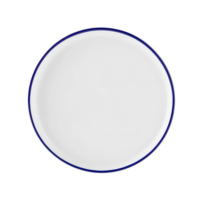 Blue Rim Stoneware Dinnerware Set -12 Pcs